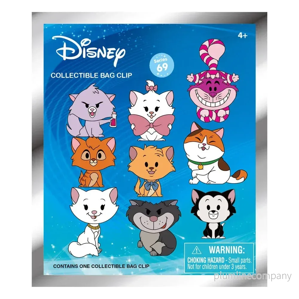 Disney Cats 3D Foam Bag Clips Series 69 Display (24) - Bild 3