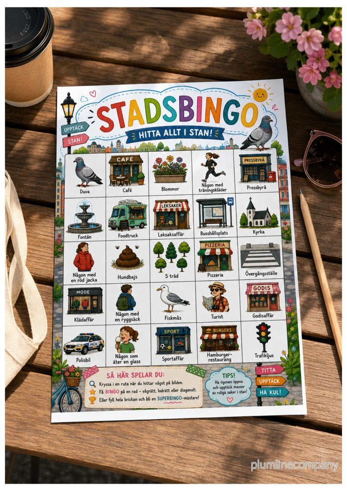 Stadsbingo – Hitta allt i stan!
