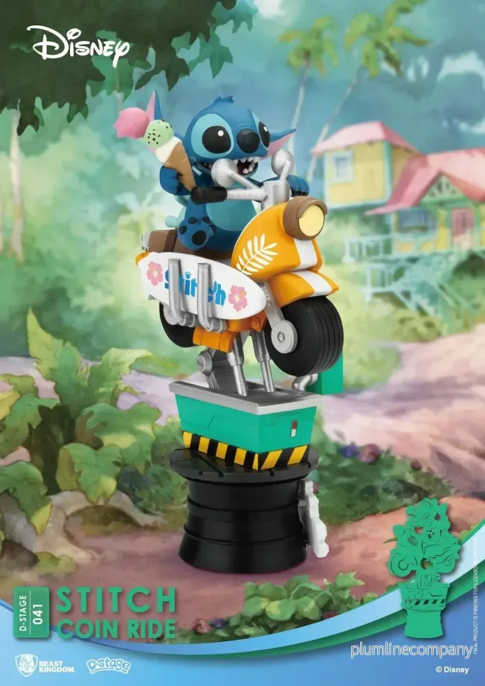 Disney D-Stage PVC Diorama Stitch Coin Ride 16 cm Disney D-Stage PVC Diorama Stitch Coin Ride 16 cm