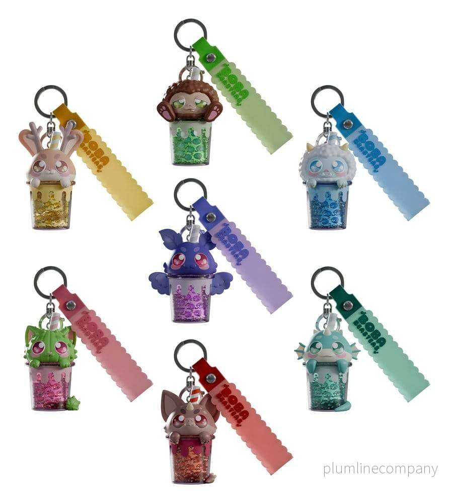 Boba Beasteas Nyckelring 8 cm Blind Box Display (8)
