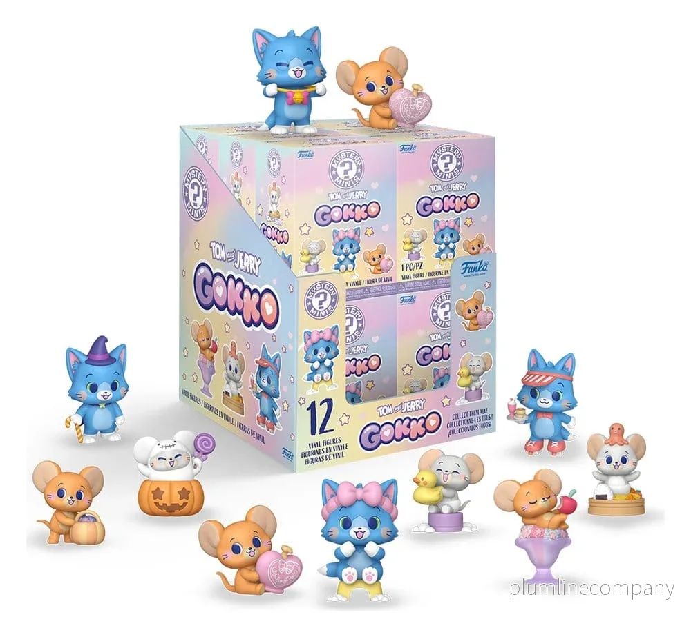 Tom & Jerry Gokko Mystery Minifigurer 5 cm Display (12) Tom & Jerry Gokko Mystery Minifigurer 5 cm Display (12)