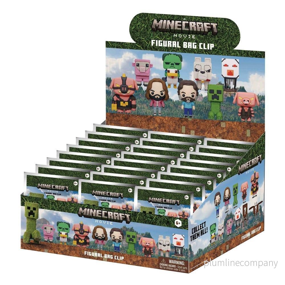Minecraft 3D PVC Bag Clips Series 1 Display (24) Minecraft 3D PVC Bag Clips Series 1 Display (24)