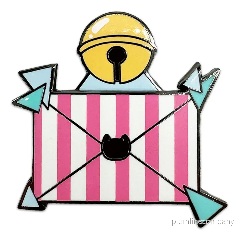 Bee och PuppyCat Bobble Pin Badge - Brev 5 cm - Bild 2