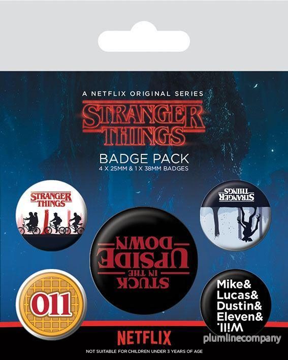 Stranger Things Pin-Back Buttons 5-Pack Stranger Things Pin-Back Buttons 5-Pack