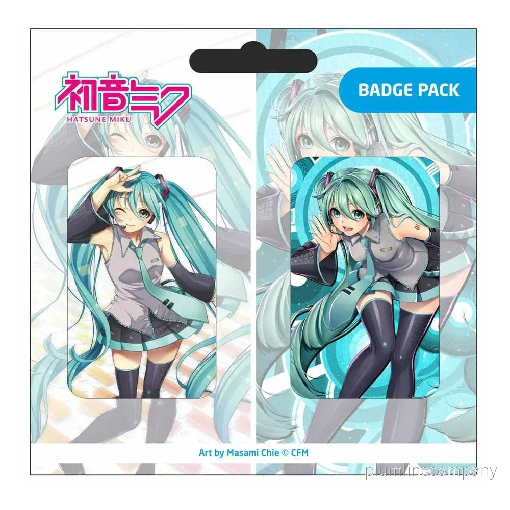 Hatsune Miku Pin Badges 2-Pack Set D - Bild 2