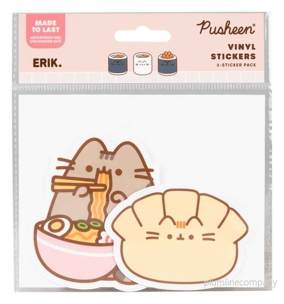 Pusheen Vinylklistermärken Sushi Rulle Vol. 6 Set om 2 Pusheen Vinylklistermärken Sushi Rulle Vol. 6 Set om 2