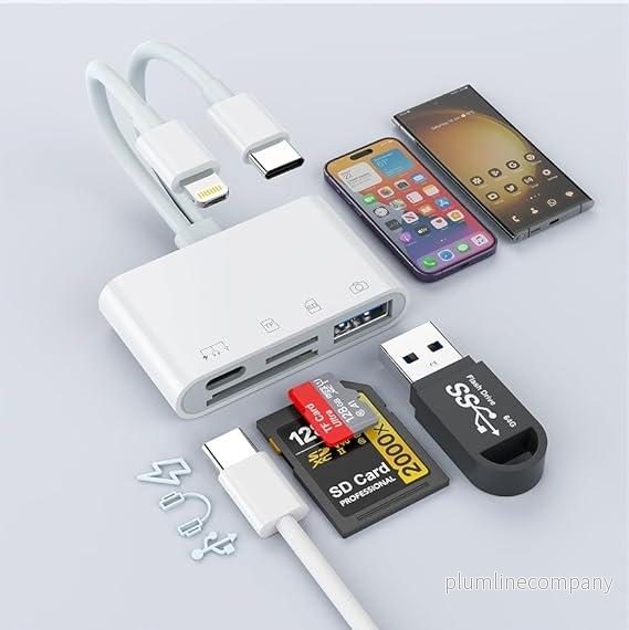NÖRDIC USB-C, Lightning Kortläsare 2 Slot SD, MicroSD 1xUSB-A, 1xUSB-C UHS-I NÖRDIC USB-C, Lightning Kortläsare 2 Slot SD, MicroSD 1xUSB-A, 1xUSB-C UHS-I