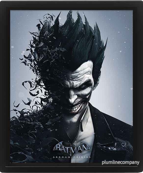 Batman Arkham Origins Inramat 3D Effekt Affischpaket Batman mot Joker 26 x 20 cm (3 stycken) - Bild 3