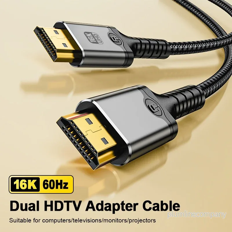 NÖRDIC 2m HDMI 2.2 kabel 96 Gbps, stöd för 16K 60Hz, 8K 240Hz, 4K 480Hz, HDCP 2.2 & 2.3, DTS:X, Dynamic HDR10+ och eARC - Bild 2
