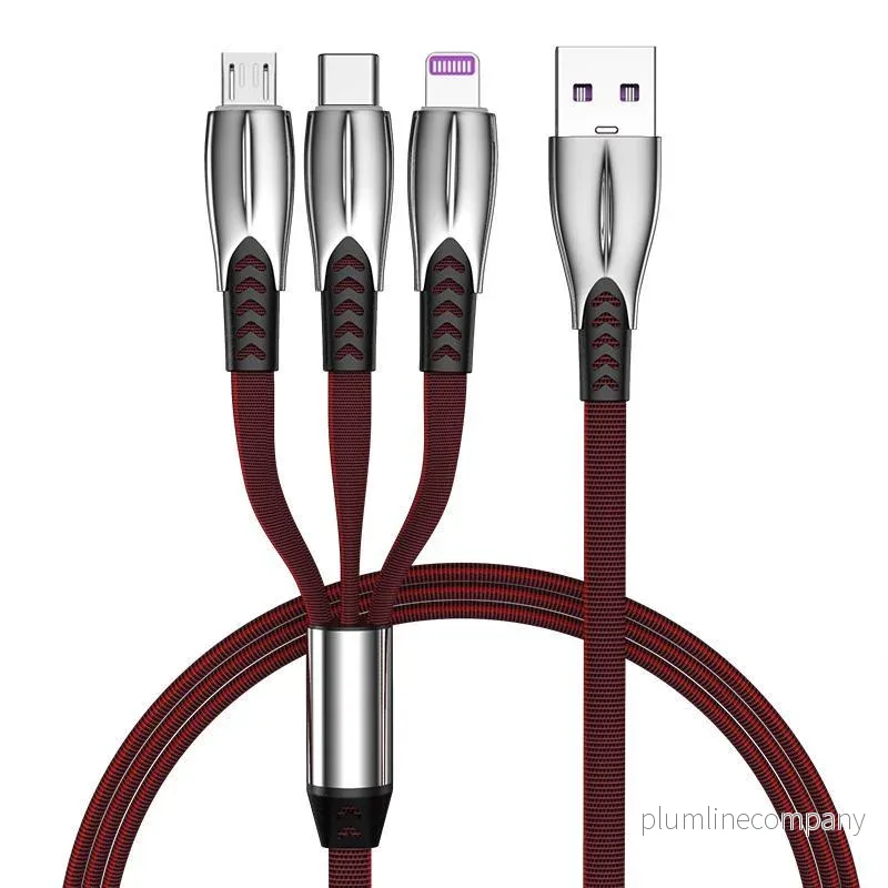 NÖRDIC Multiladdare kabel 1 till 3 USB-A till USB-C, Non MFI Lightning och Micro USB 1m Max 2,4A NÖRDIC Multiladdare kabel 1 till 3 USB-A till USB-C, Non MFI Lightning och Micro USB 1m Max 2,4A