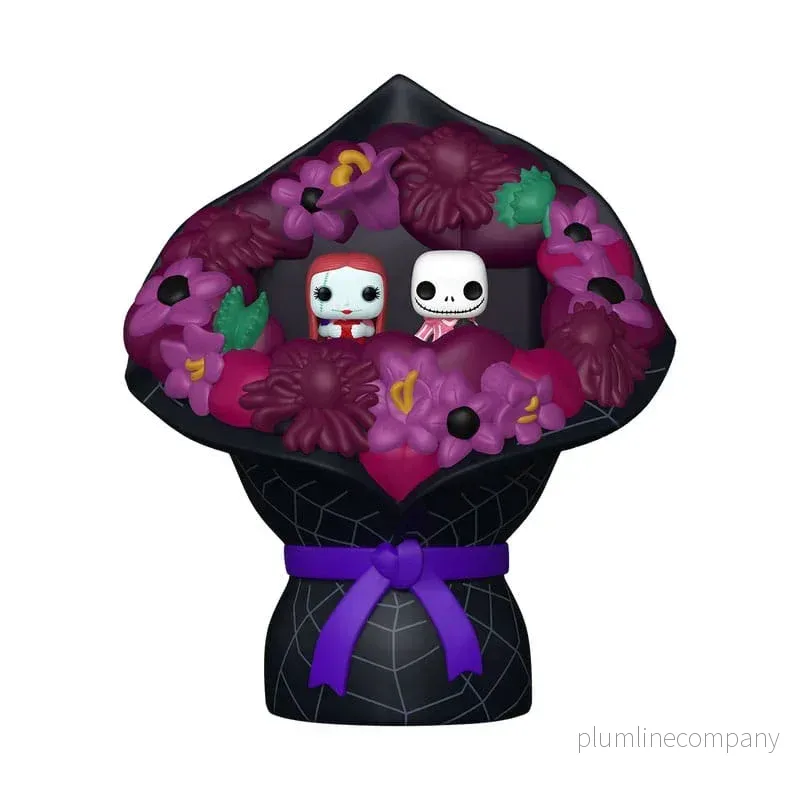 The Nightmare Before Christmas Bitty POP! Bouquet Figur 2-Pack Sally & Jack Skellington (Valentine) 4 cm - Bild 2