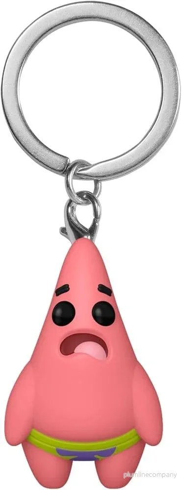 Svampbob POP! Vinyl Nyckelringar 4 cm Patrick med Wedgie Urval (12)