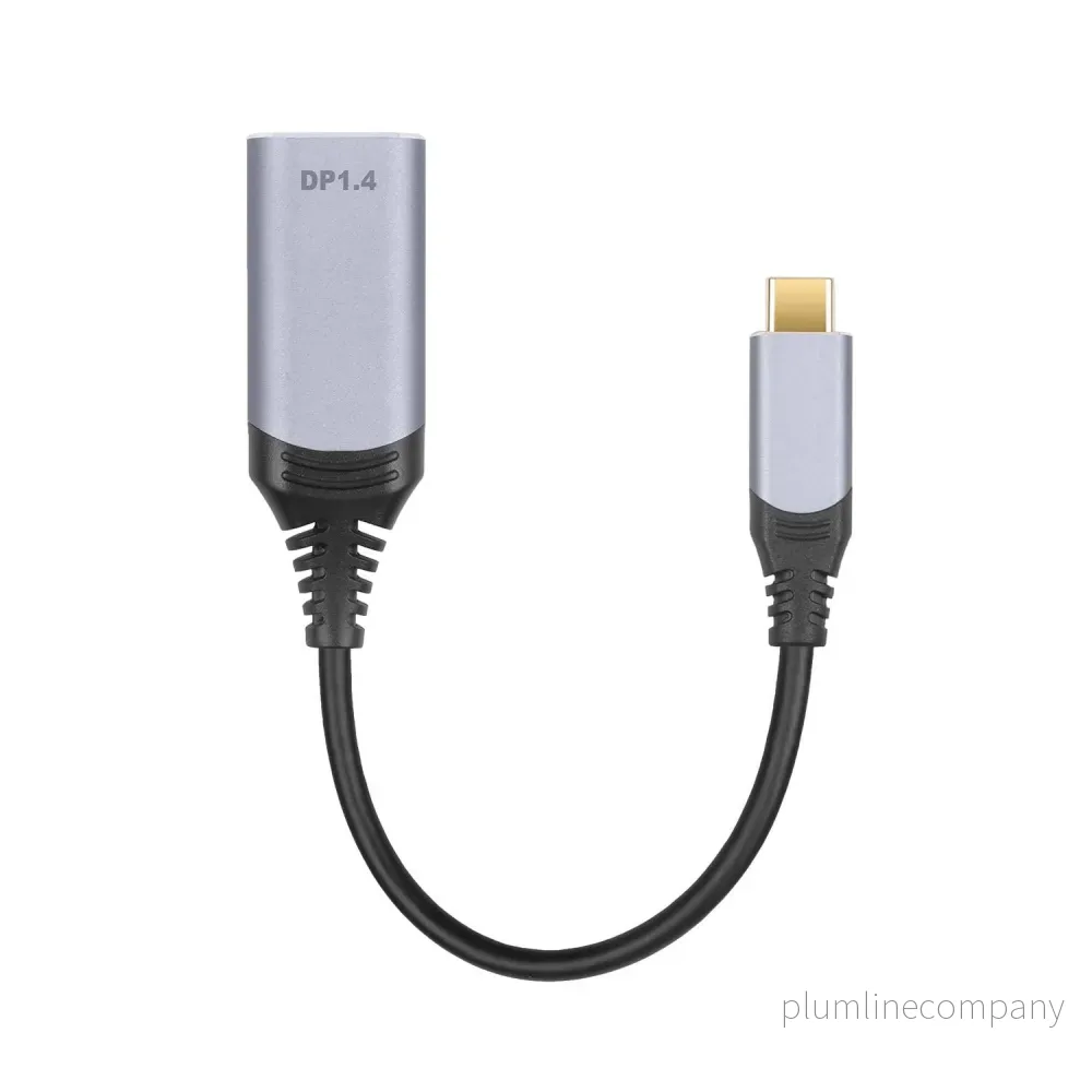 NÖRDIC 20cm USBC to DP 1.4 adapter 8K30Hz 4K120Hz 32,4Gbps - Bild 2