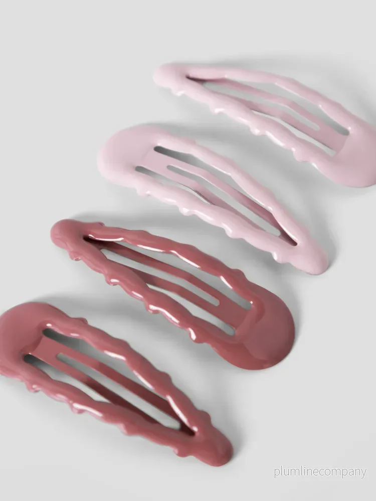 Hårspännen 4-pack - Hushed Violet - NMFACC-HANNE 4P HAIR CLIPS LIL - Bild 2