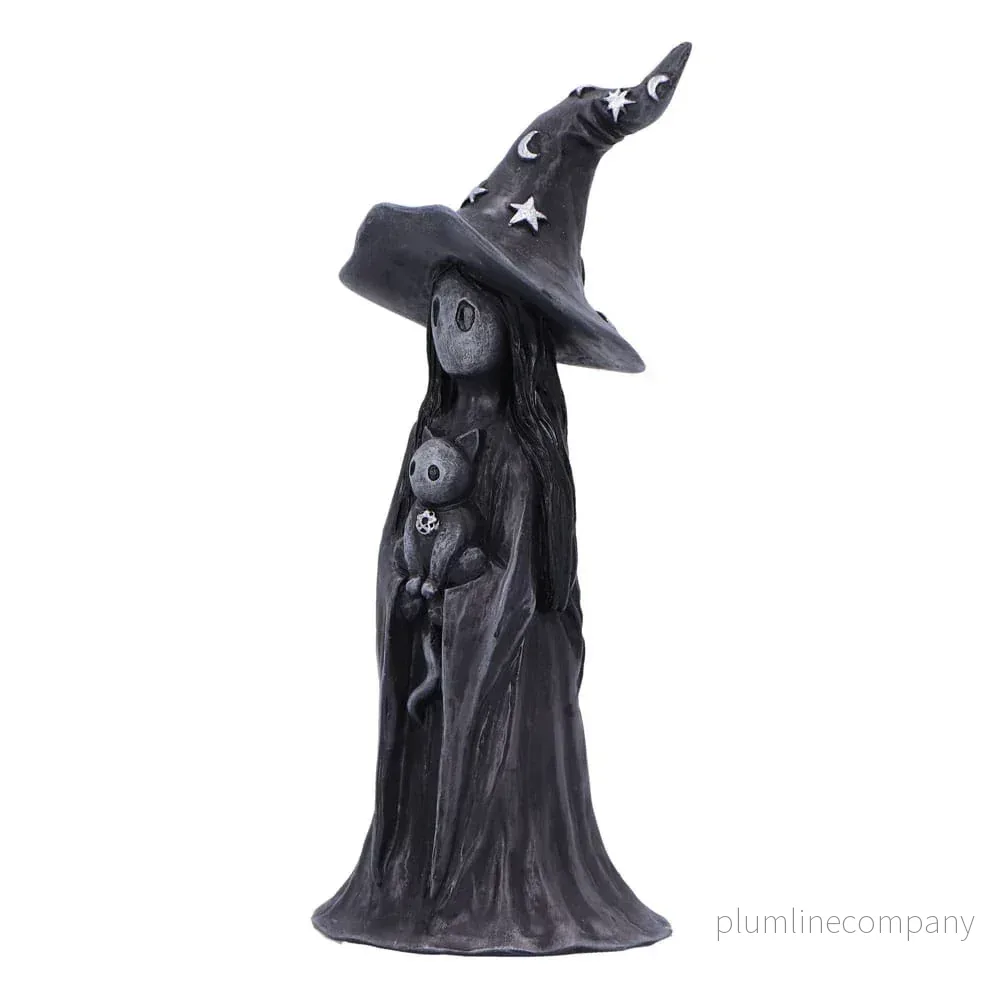 Little Souls Glimmer Figur 12 cm - Eleganta Häxa och Katt - Bild 3