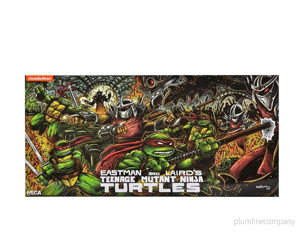 Teenage Mutant Ninja Turtles (Mirage Comics) 4-pack actionfigurer – Leonardo, Raphael, Michelangelo och Donatello, 18 cm - Bild 2