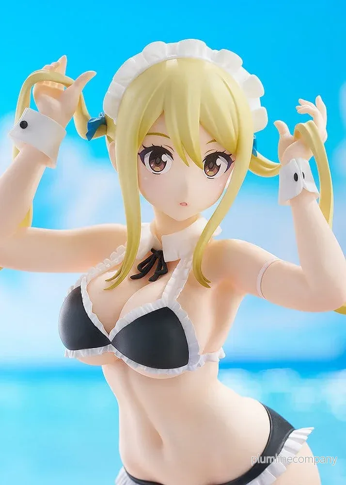 Fairy Tail 100 Years Quest Beach Queens Pop Up Parade PVC Figur Lucy Heartfilia: Virgo Form Baddräktsversion L Storlek 23 cm - Bild 3