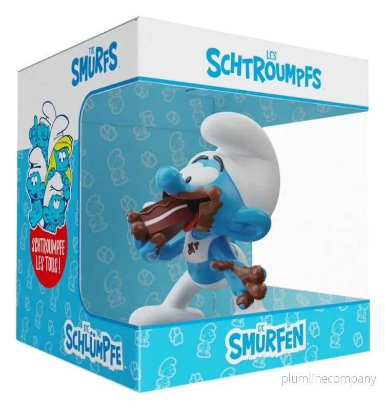 Smurfarna Figur Girig Smurf 10 cm i Harts - Bild 2